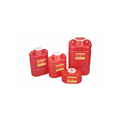 Container, Sharps, Med, 6.9 Qt, Non-vented -