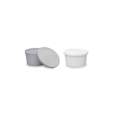 Container, Specimen, W/Lid Gray, 8 Oz - Conta