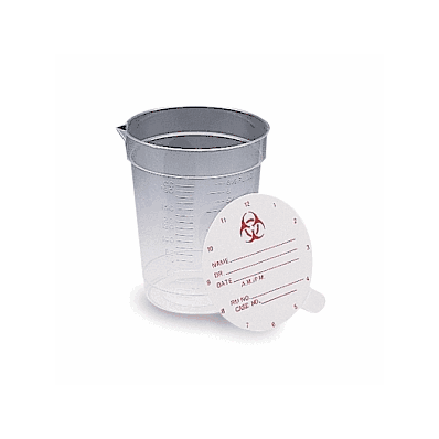 Container, Specimn, W/Paper Lid, 6.5oz - Cont