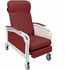 Convalescent Recliner Chair - Recliner, Serenity, N / Tray, Burgundy, Tb133 - Winco Inc