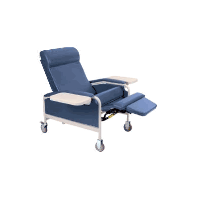 Convalescent Recliner Hunter Green Vinyl 5 In