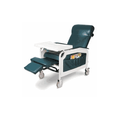 Convalescent Recliner With Tray Hunter Green