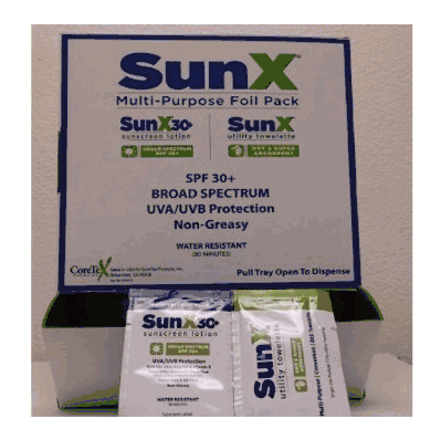 Coretex 71444 Sun X SPF 30+ Lotion Foil Pac