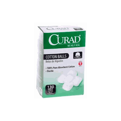 Cotton Ball Curad Medium Cotton Sterile - Ba