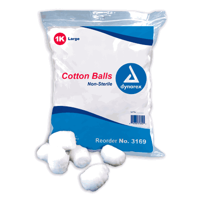 Cotton Ball, Large, Non-Sterile - 2/1000/Cs -