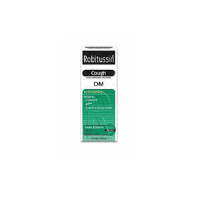 Cough Suppressant Syrup Robitssin Dm 4 Oz. -