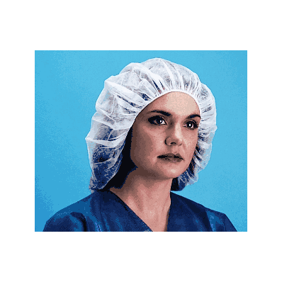 Cover, 24" Blue Bouffant Hair Cover - Medline
