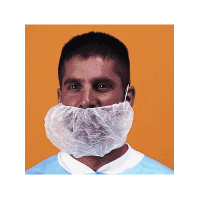 Cover, Beard, Poly, White, Lg - Medline