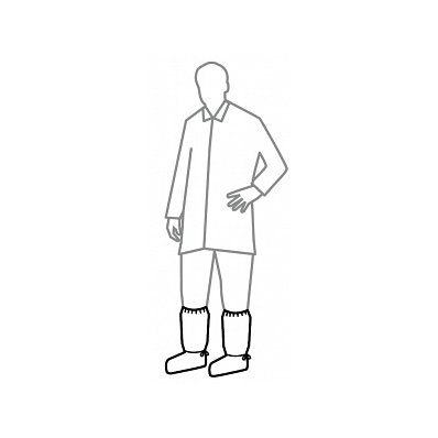 Cover, Boot, Tyvek, Isoclean, White, Medium -
