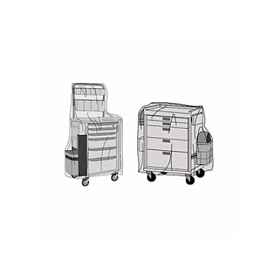 Cover, Cart, 38"X26"X48", Clear, 180/Rl