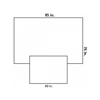 Cover, Table, Overhead, 85x76, Skirt, 60x44 -
