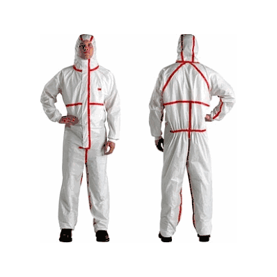Coverall, Chem Protective, Disposable, 4xl -