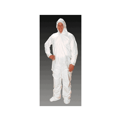 Coverall, Hood, Aquatrak Bts, Wh, 2xl - Medli