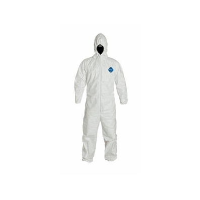 Coverall, Lt Tyvek, Elst Wrst / Ankl, Hood Md