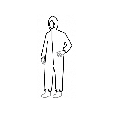 Coverall, Proshld, Zip, Elast Wrist / Ankle -