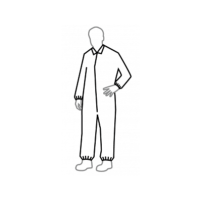 Coverall, Tyvek, Wht, Elastic, Xl - Medline