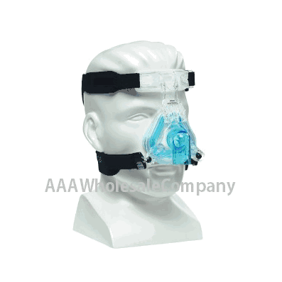 CPAP Mask, Small, Comfort Gel with Headgear, color Blue