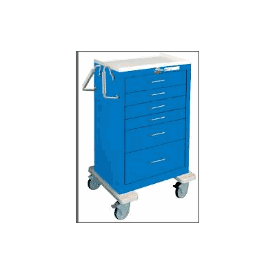 Crash Cart Steel 29 W X 43.5 H X 24.5 D Inch