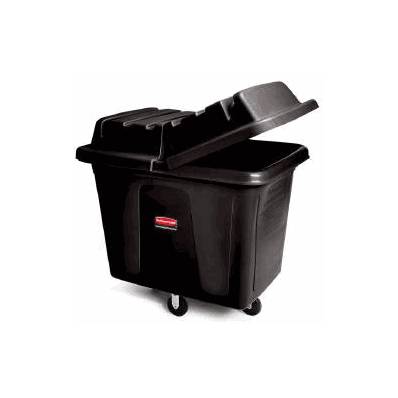 Cube Truck Metal 28-1/8 X 26 X 38 Inch White