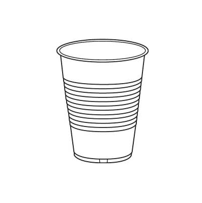 Cup 7 Oz. Translucent - Cup, Plastic Trans 7o