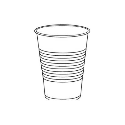 Cup 9 Oz. Translucent - Cup, Plastic Trans 9o