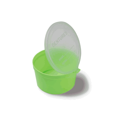 Denture Cup, Flourescent Green 
