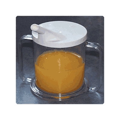 Cup, Snorkel, Two Handle, 10 Oz, Latex Free