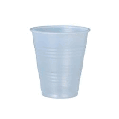 Cups 7 oz, Cold, Plastic color Translucent without Lid, Handle and Graduations