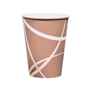 Cups 8 oz, Hot, color Beige without Lid and Handle