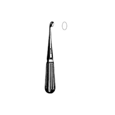 Curette No 2 Angled, Oval - Curette, Bruns Ov