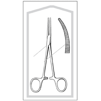 Curved 5-1/2", Crile Forceps 25/Bx