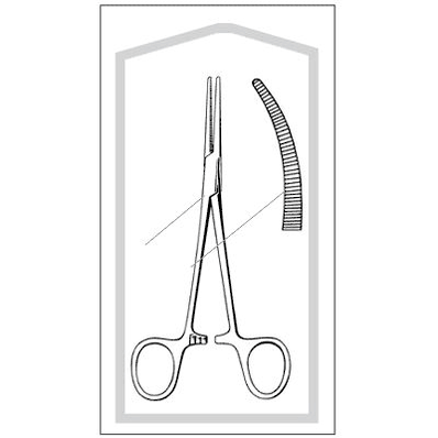 Curved 5-1/2", Crile Forceps 50/Bx