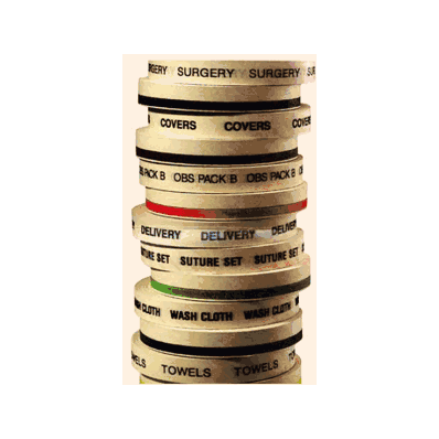 CUSTOM IMPRINTED CUSTOM AUTOCLAVABLE TAPE RED