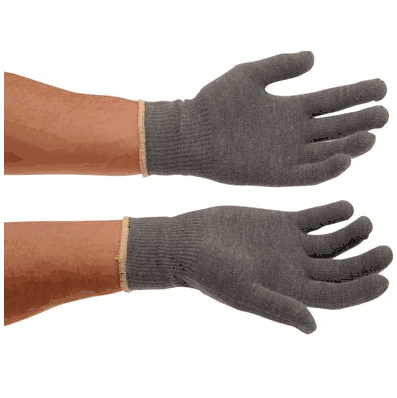 Cut Resistant, LARGE Glove Liner, color GRAY, NonSterile