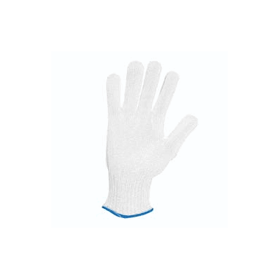 Cut Resistant, LARGE Glove Liner, color White, Sterile, Knit Cuff