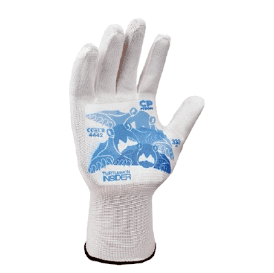 Cut Resistant, X-LARGE Glove Liner, color White, NonSterile, Hemmed Cuff