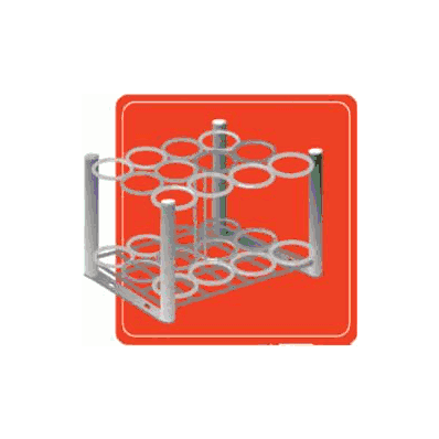 Cylinder Stand - Rack, Oxygen Tank 12 Place F