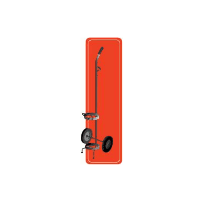 D Or E Oxygen Cart Steel 36 To 43 Inch H Gree