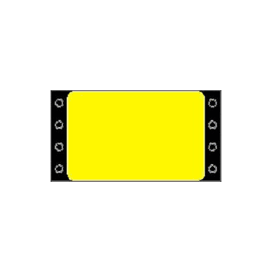 Data Processing Label Fluorescent Yellow 3 X