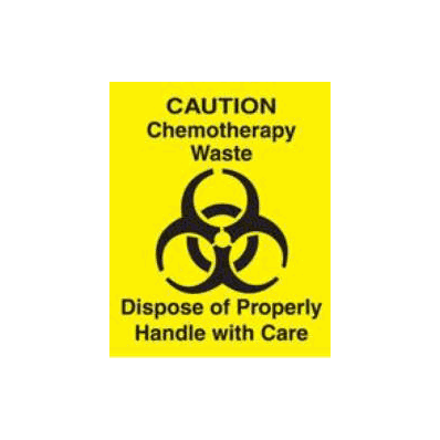 Decal Label Barkley Chemotherapy Label Yello