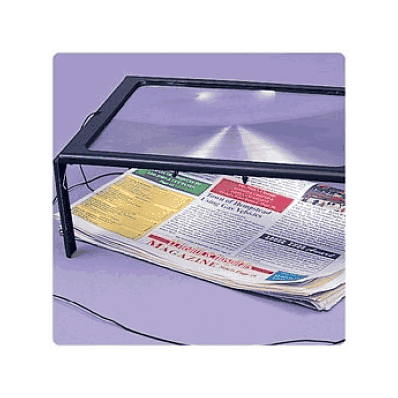 Deluxe Page Size Magnifier With Light By Patt