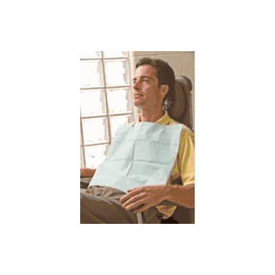 Dental Bib Aqua-gard 19 L X 16.5 W Inch Blue