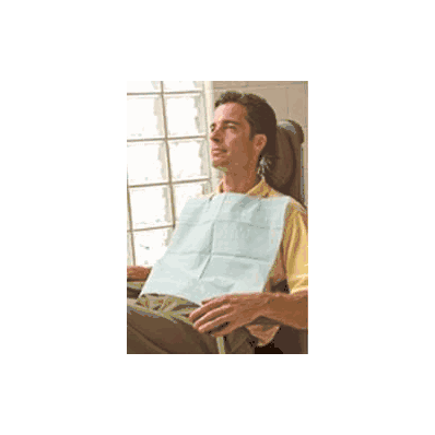 Dental Bib Aqua-gard 19 L X 16.5 W Inch Whit