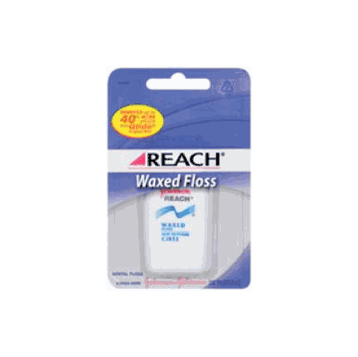 Dental Floss Reach Waxed 55 Yards Unflavored