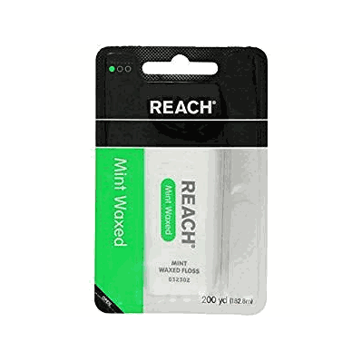 Dental Floss, Waxed, MINT, 200 yd