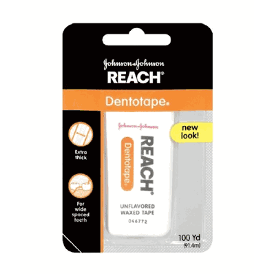 Dental Floss, Waxed, Unflavored, 100 yd
