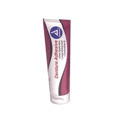Denture Adhesive, 2 oz. tube, 72/cs - Dynarex