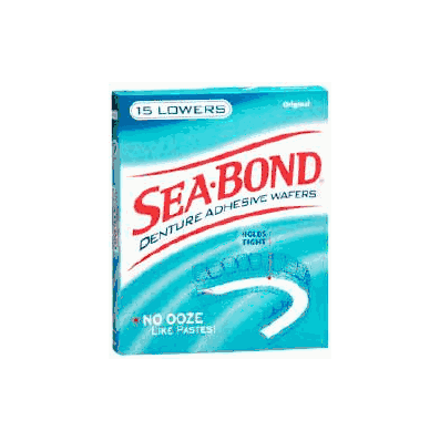Denture Adhesive SeaBond Lower Wafers - Adh