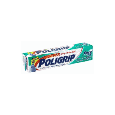 Denture Adhesive Super Poligrip Free 1.4 Oz.