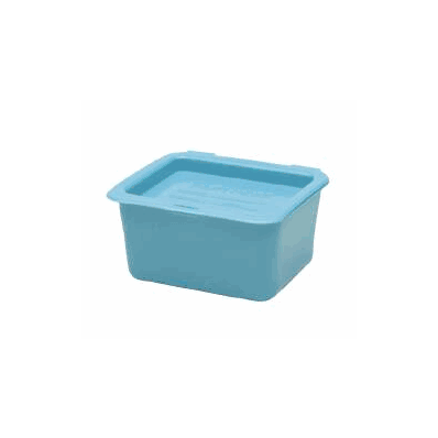 Denture Cup Medegen Blue Reusable Double-hing